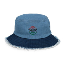 Load image into Gallery viewer, Certified Distressed denim bucket hat
