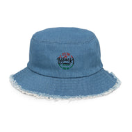Certified Distressed denim bucket hat