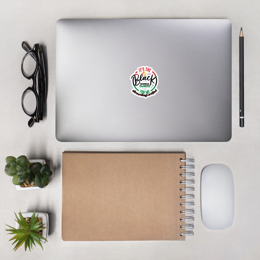 Brown Bag Certified Bubble-free stickers